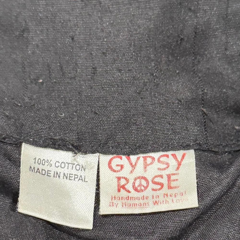 Gypsy Rose BOHO Hippie MUSHROOMS Festival PATCHWORK Embroidered‎ Tapestry Bag